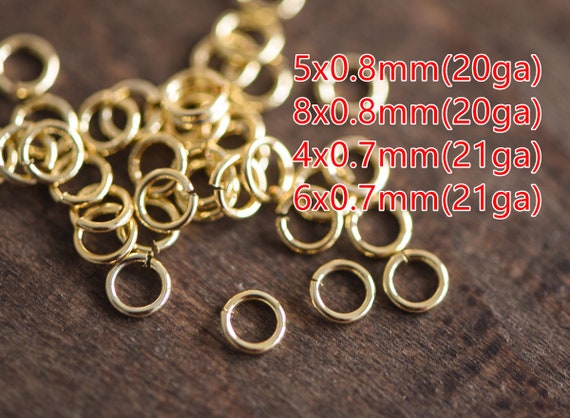 Jump Rings 12mm Large Silver Plated Open Jump Rings Brass 