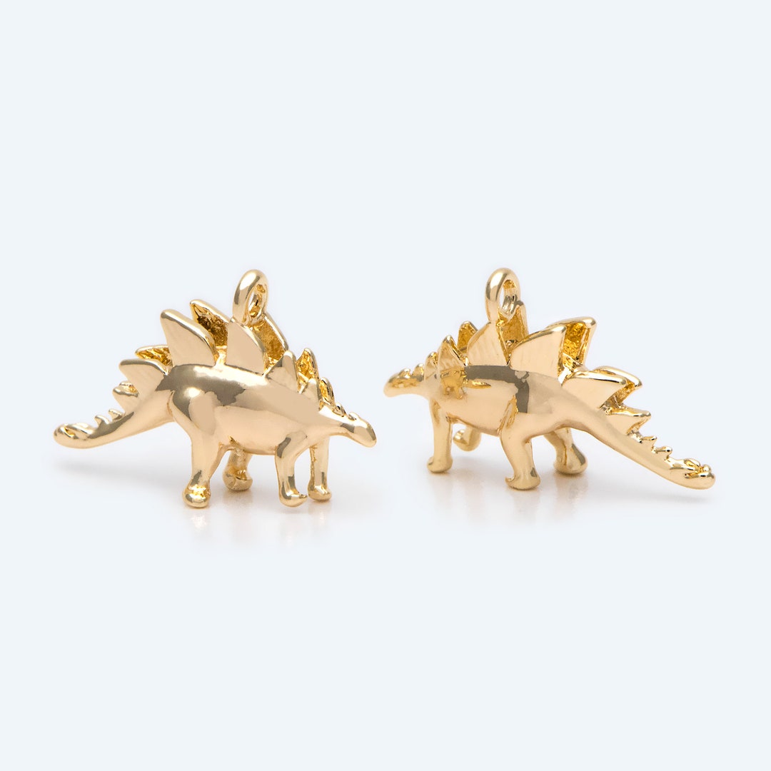 10pcs Gold Dinosaur Charm, Jewelry Making, Diy Material, Jewelry Supplies GB2650 Etsy