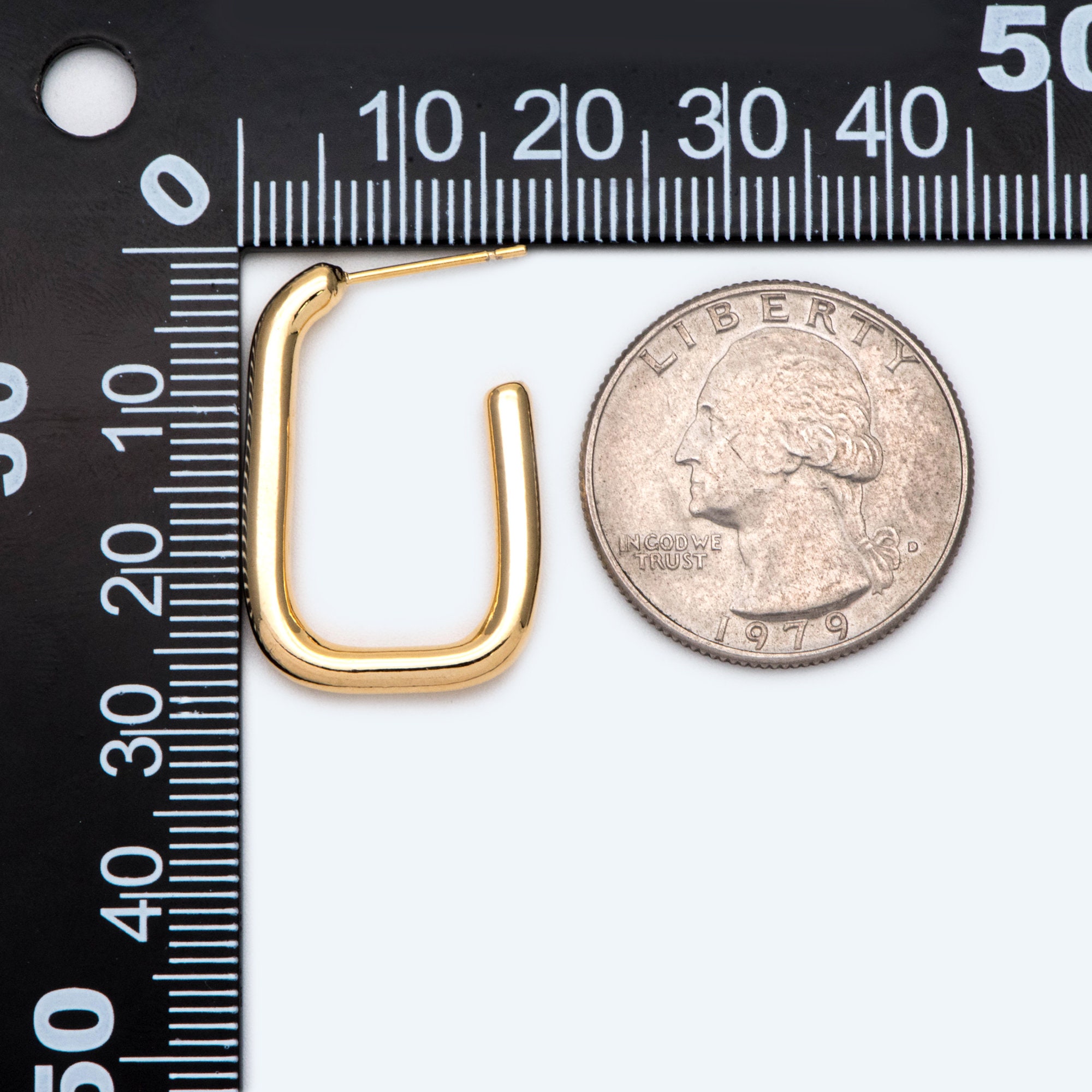 10pcs Gold/ Silver Tone U-shape Earring, Geometric Earring 10pcs Gold/ Silver Tone U-shape Earring, Geometric Earring