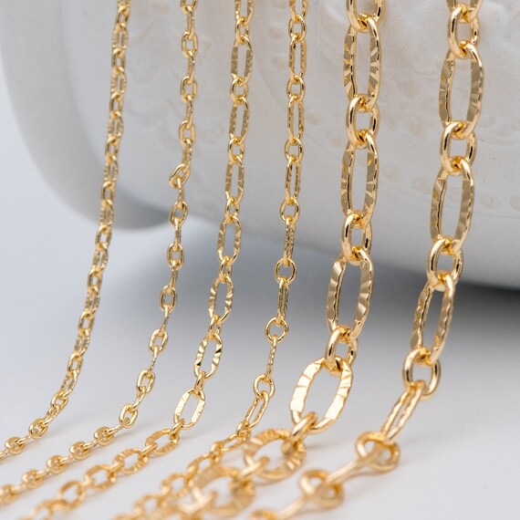 2Meters 1Meter Star Chains for Neckalce Bracelet Jewelry Making DIY  Components Accessories Gold Color Chain Wholesale