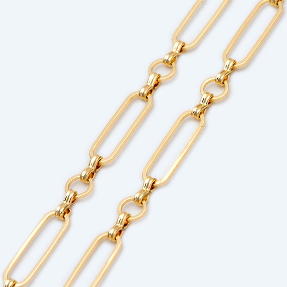 Wholesale 12 Pcs Gold Plated Over Solid Brass Chain Bulk Finished Chains for