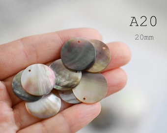 10pcs Black Mother of Pearl Pendants, Geometric Shell Charms for Jewelry Making, DIY Earrings, Necklaces (BK-004)