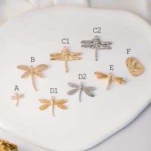 4pcs Dragonfly Charms for Crafting and Jewelry Design (GB-3196)