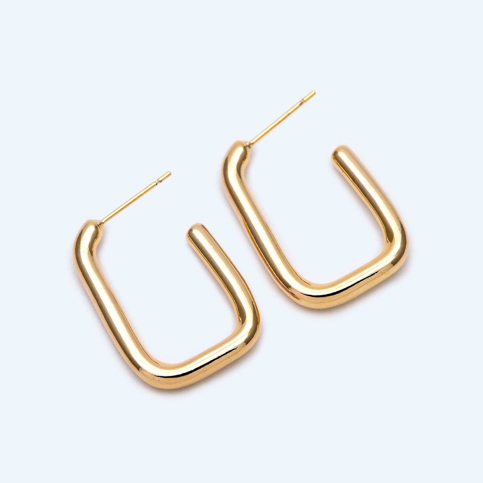 10pcs Gold/ Silver Tone U-shape Earring, Geometric Earring 10pcs Gold/ Silver Tone U-shape Earring, Geometric Earring