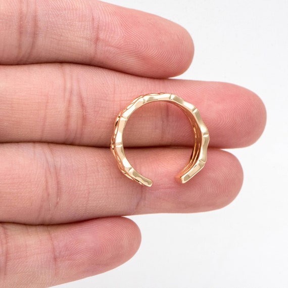 4pcs Gold Finger Ring Bone Ring Everyday Ring Modern Style Ring