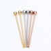 100pcs Rose Gold Ball Point Headpins, Real Gold plated Brass Ball Head Pins, 0.5mm(24 Gauge) Thick by 20mm Long (GB-639) 