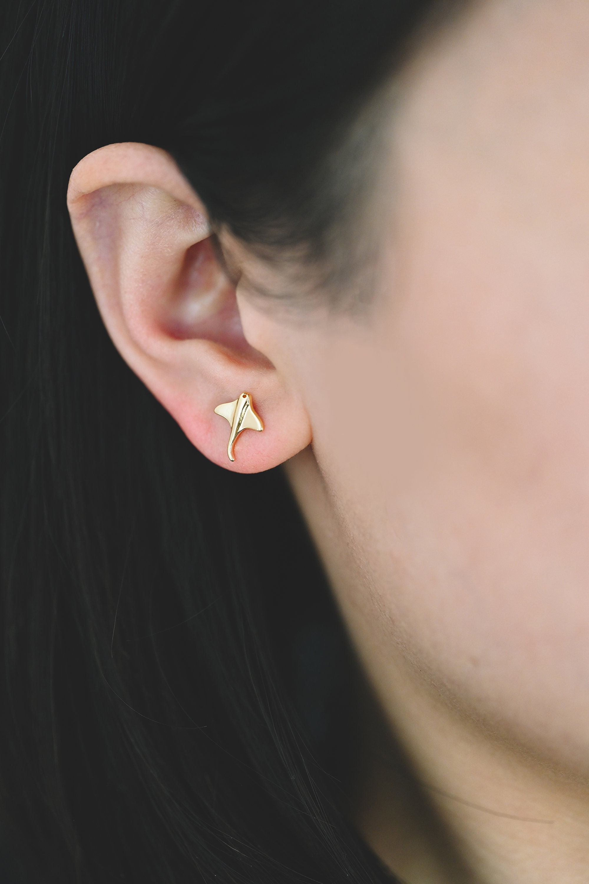 ONEFINITY Orecchini Donna Manta Ray In Argento 925 Con Conchiglia Abalone - Idea Regalo Gioiello Animali Marini - 2