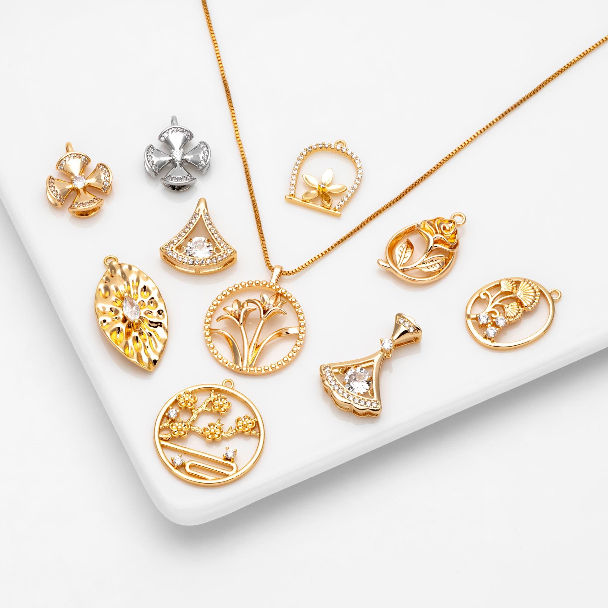 Las Mejores Ofertas En Plata Chapada En Rodio Pendientes De Moda Flores Y Plantas | EBay