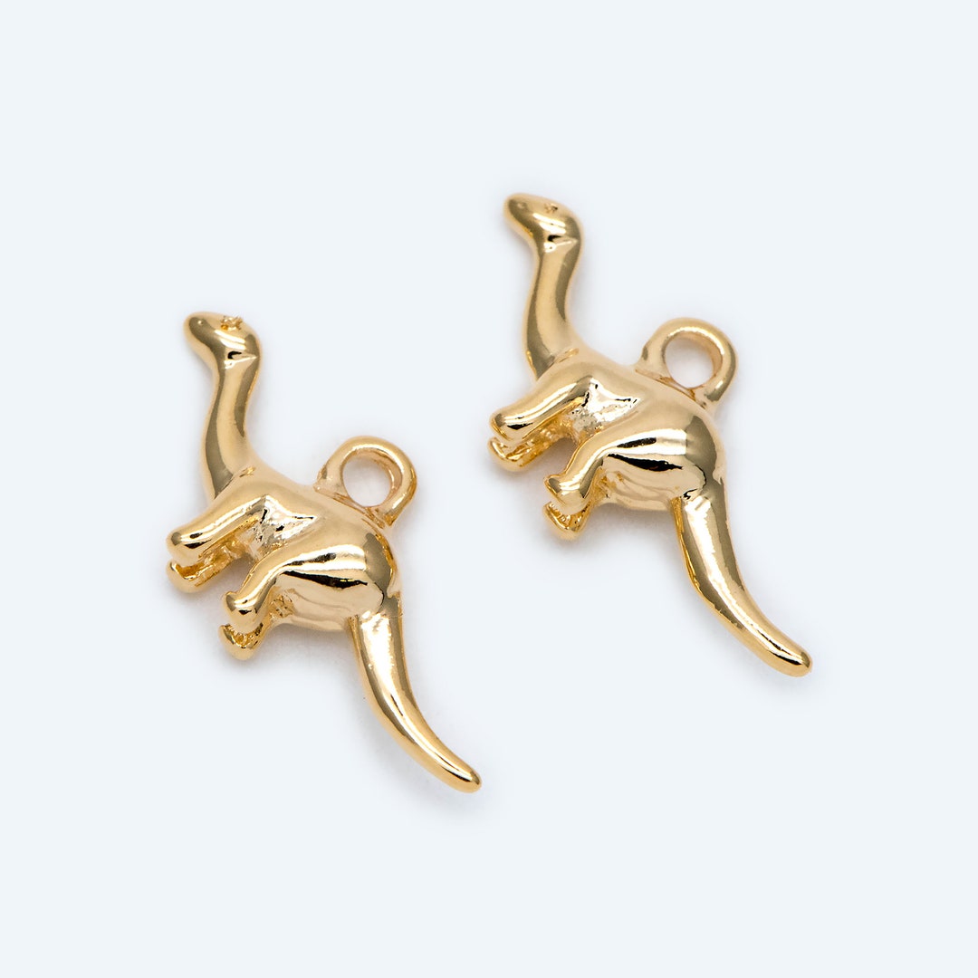 10pcs Gold Dinosaur Charm, 23x11mm, Jewelry Making, Diy Material, Jewelry Supplies GB1956 Etsy