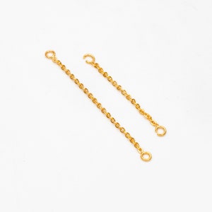 10 pezzi ciondolo catena orecchini in oro, connettore catena orecchini, catena piercing, catena elica, catena piercing cartilagine (GB-4102)