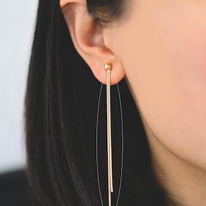 4pcs Chain Tassel Charms, Gold/ Rhodium plated Brass, Tassel Earring Components (GB-3523) image 4