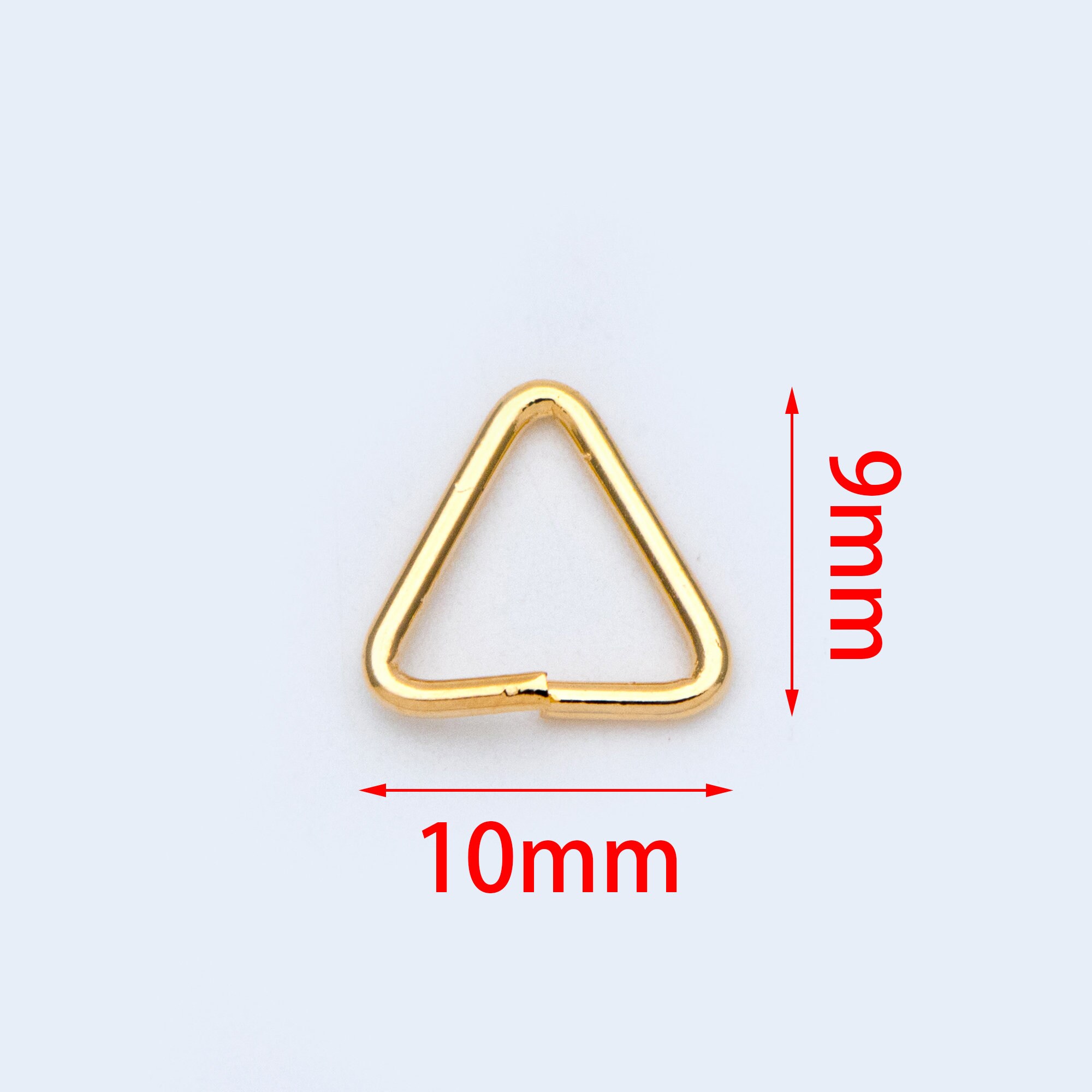 20pcs Gold Triangle Jump Rings Gold plated Brass Triangle Etsy