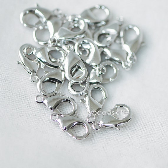 5x 7mm x 2.7mm Sterling Silver Lobster Style Trigger Jewellery Clasp Catch