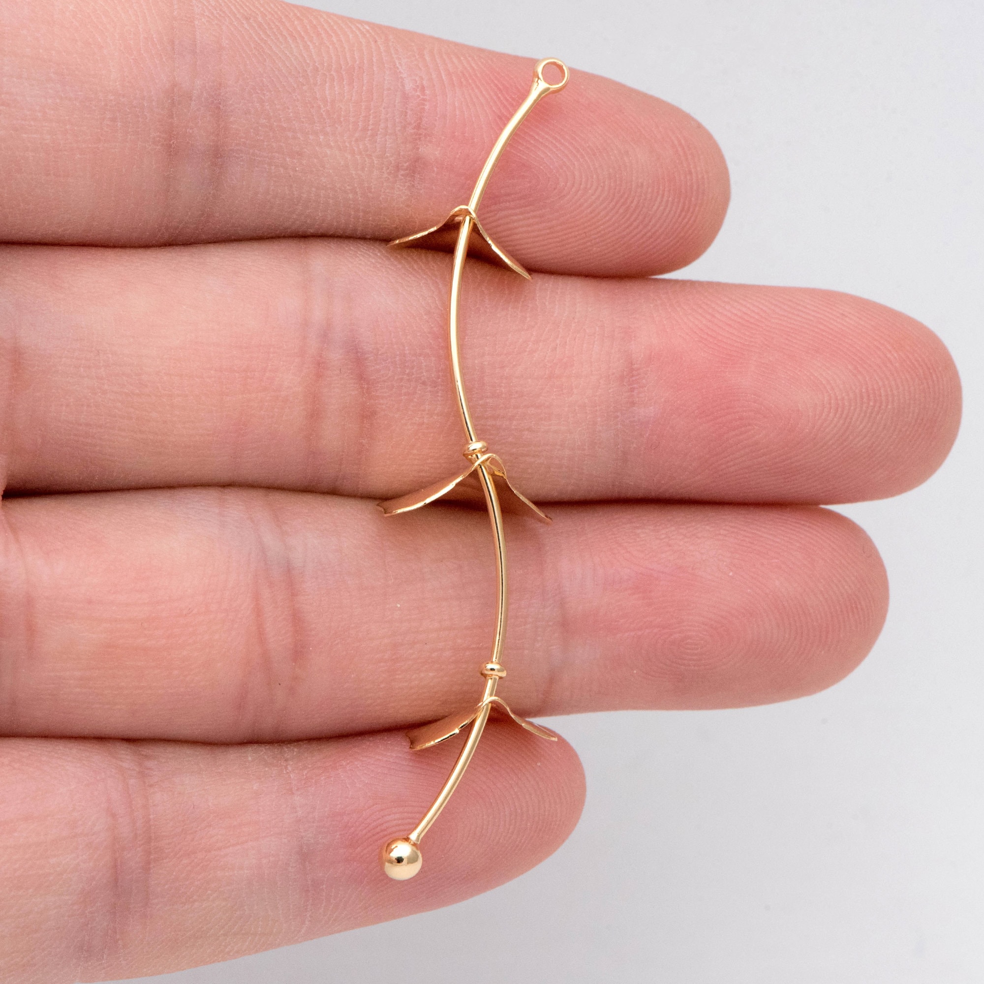 12 Pomelli Per Mobili A Forma Di Foglia Di Ginkgo Con Ciondolo Goccia Dorato – Eleganti Maniglie Vintage