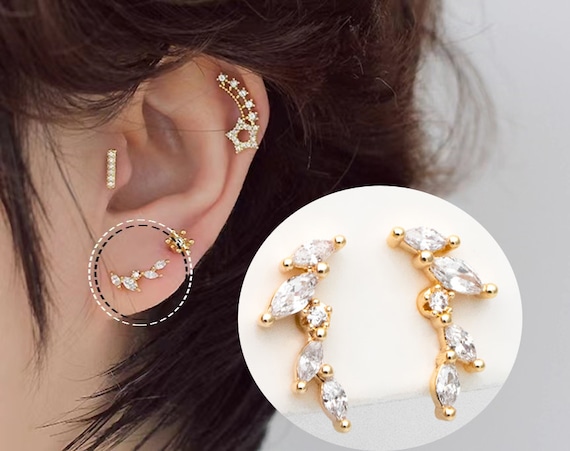 Paire De Boucles D'oreilles Plaqué Or 18 Carats - Neuf Avec étiquettes, Marque Générique