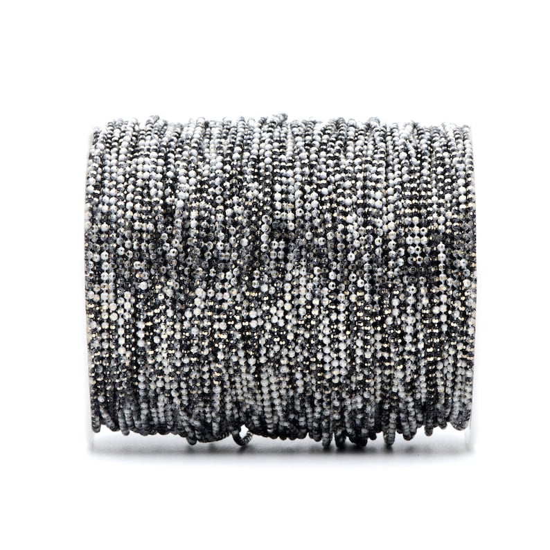 Multi Colors Tiny Chains 5 Meters=16.5ft #LK-256 Dainty Faceted Brass Ball Chain 1.6mm