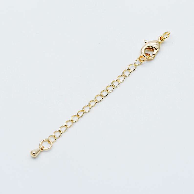 10pcs Lobster Claw Clasps With Extender Chain 70mm Gold/ Etsy