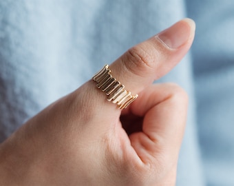 4pcs Gold Finger Ring, Everyday Ring, Modern Style Ring, Fashion Rings, Dainty Rings (#JZ-029-D)