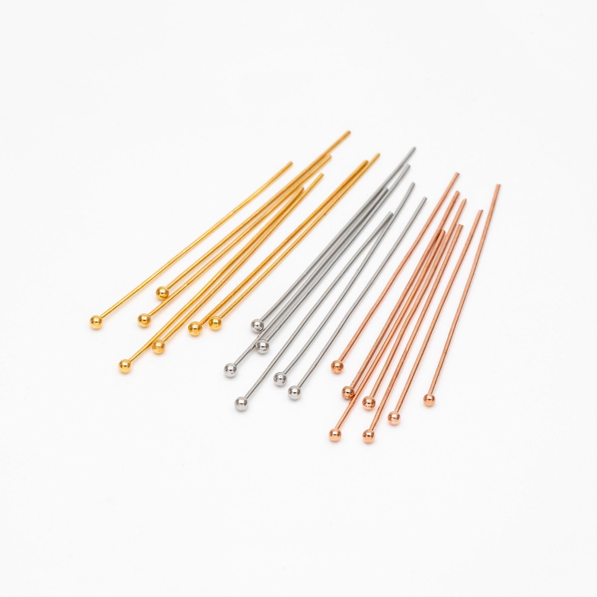 50 Perni A Testa Piatta Per Orecchini, Argento 925, 20 X 0.5 Mm, Senza Nichel, Per Creazione Gioielli Fai Da Te