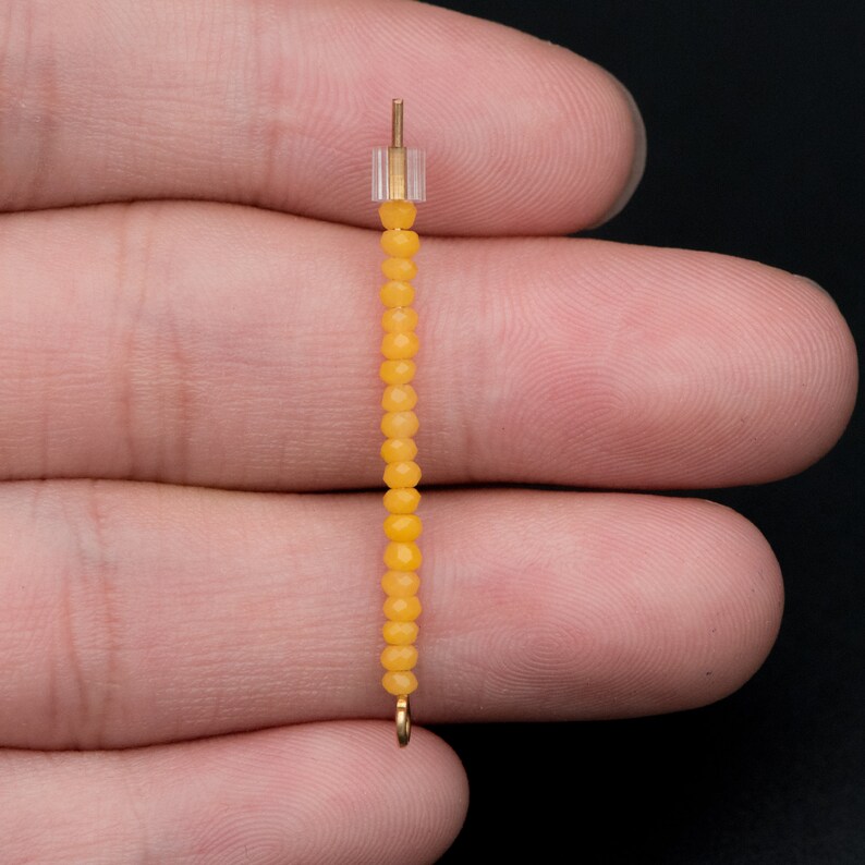 BZ02-32 Crystal Faceted Rondelle Beads 2mm Tiny Size Glass Spacer Beads 200 beads Yellow