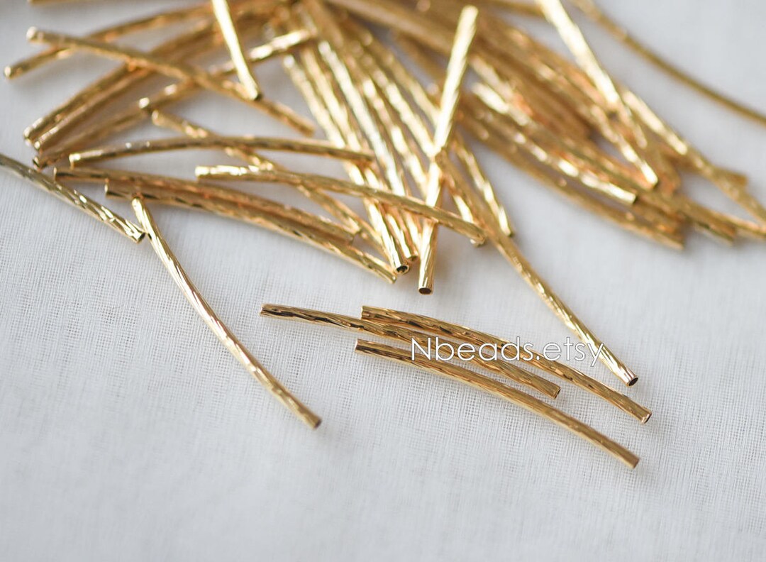 20pcs-gold-plated-brass-curved-tube-beads-25x1-5mm-metal-bar-etsy