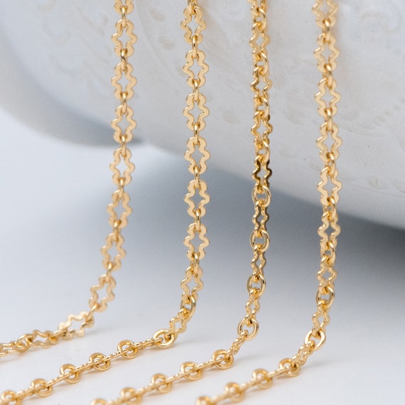 Necklace Chains Brass Bulk Link Chains For DIY Jewelry Making
