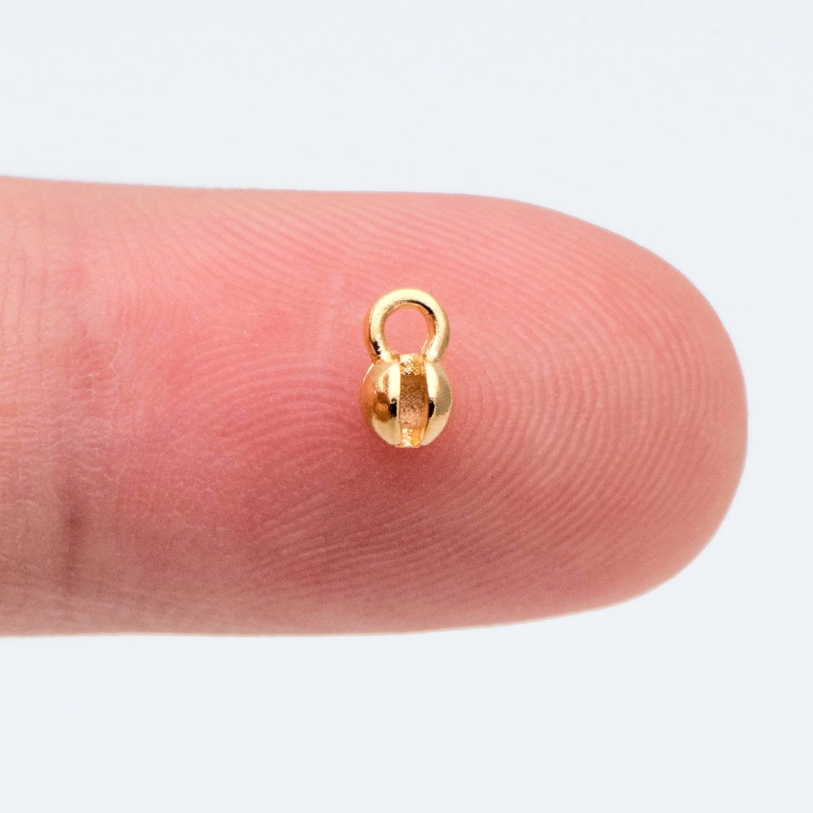 20pcs Gold Crimp Ends Cord Ends Clam Shell Bead Tip Ball Etsy