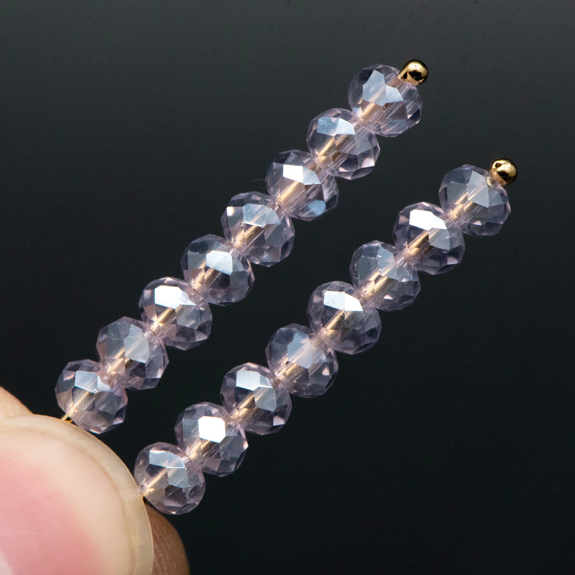 150 beads Crystal Glass Rondelle Faceted beads 3x4mm Pink Etsy