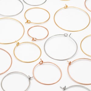 Creolen Gold 333 10K Gelbgold Ohrringe 25mm - Schlichte Glänzende Creolen ( 3mm Stark) Inkl. Kostenlosem Versand Golden Earring Live