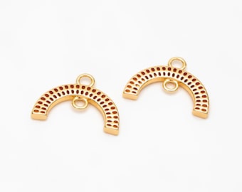 Bar Link Cuboide 18k 20PCS Connettori A Barra Cuboidi Placcati Oro 18K - 35x2 Mm, Foro 1 Mm, Per Creazione Bracciali, Collane, Gioielli Fai Da Te Connettori Cuboide
