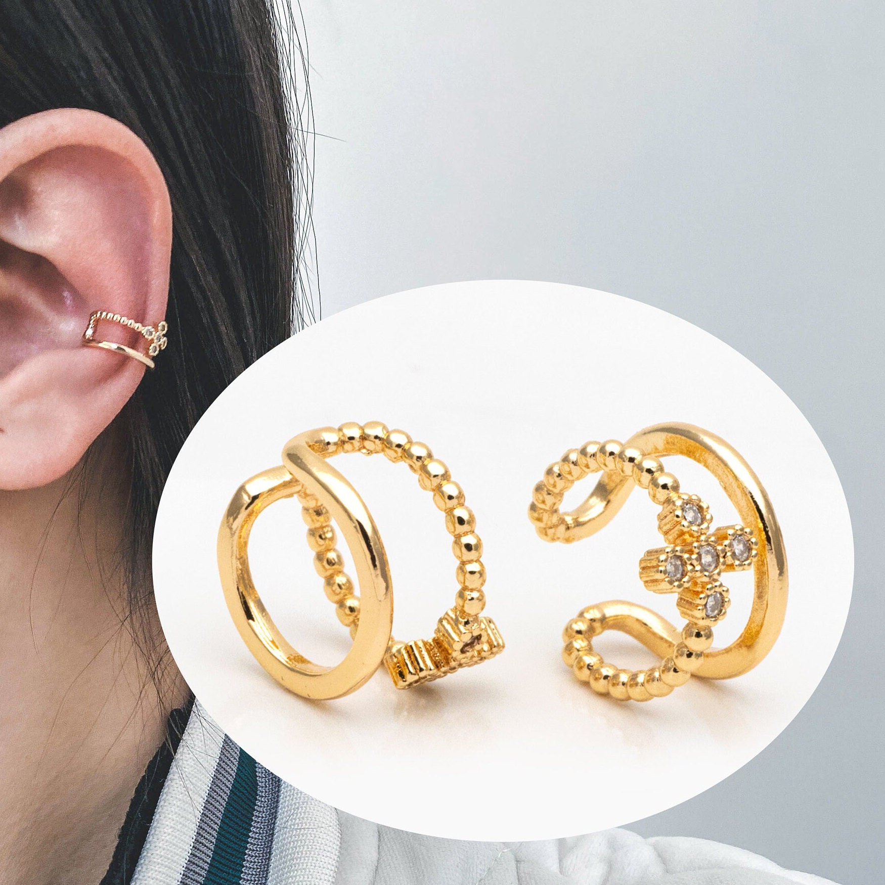 Numbering♥ #3123 Pave Sculpted Wave Ear Cuff IMG_0549copy_1080x.jpg?v=