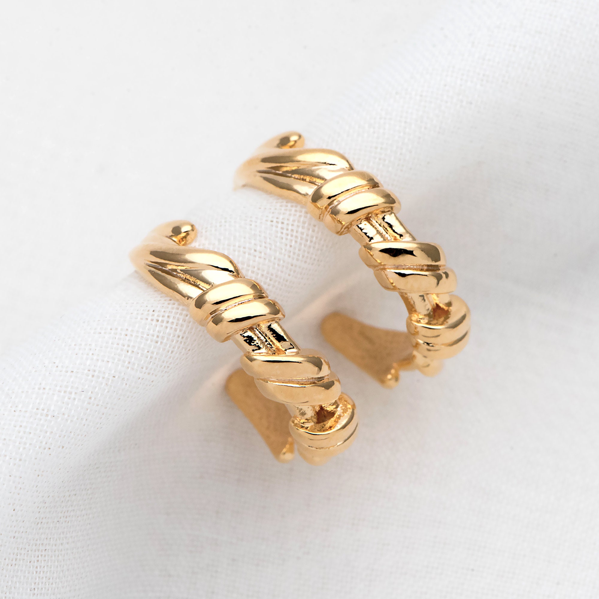 10pcs Dainty Gold Hoop Earrings 25mm Circle Earring Earring | Etsy