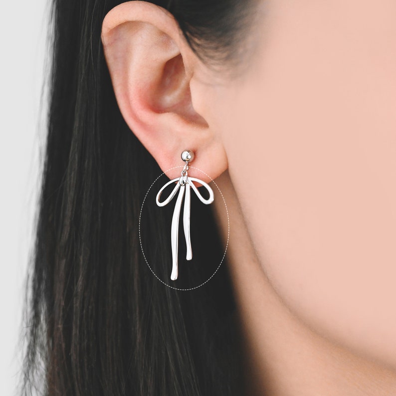 10pcs Gold/ Silver Bowknot Charms 33x20mm, 18K Gold/ Rhodium Plated