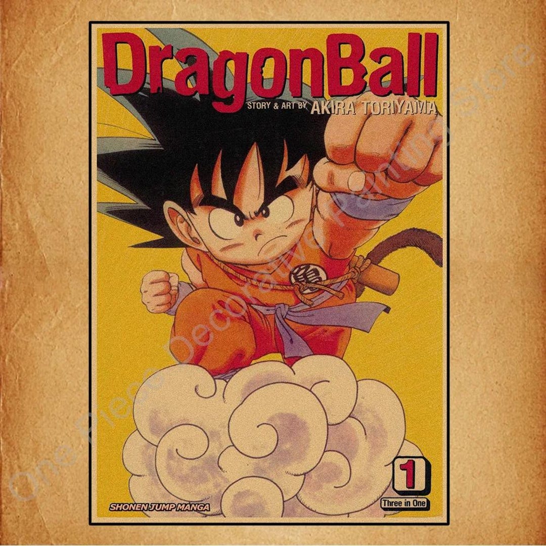 Dragon Ball HD Poster Bandai Classic Anime Retro Goku Gohan Vegeta ...