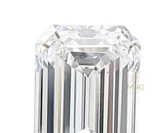Emerald Cut Lab Grown Diamond, 1.01 CT Emerald Cut Lab Created Diamond D/VS2, Lab Diamond for Engagement Ring, Wedding Ring, Diamond for Her