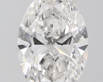 6.07 CT Oval Lab Grown Diamond, IGI Certified, G/VVS2 Loose Stone