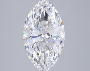 5 CT Marquise Cut Lab Grown Diamond, IGI Certified Loose Diamond, 5.00 CT Solitaire Lab Diamond, Eco Friendly Diamond For Wedding Gift