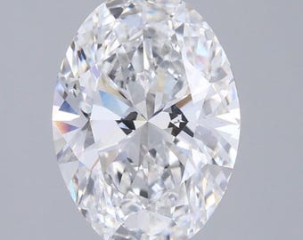 2.58 CT Oval Cut Lab Grown Diamond, IGI Certified D/VS2, Loose Diamond, Engagement Stone, Diamond for Custom Jewelry, Gift for Her