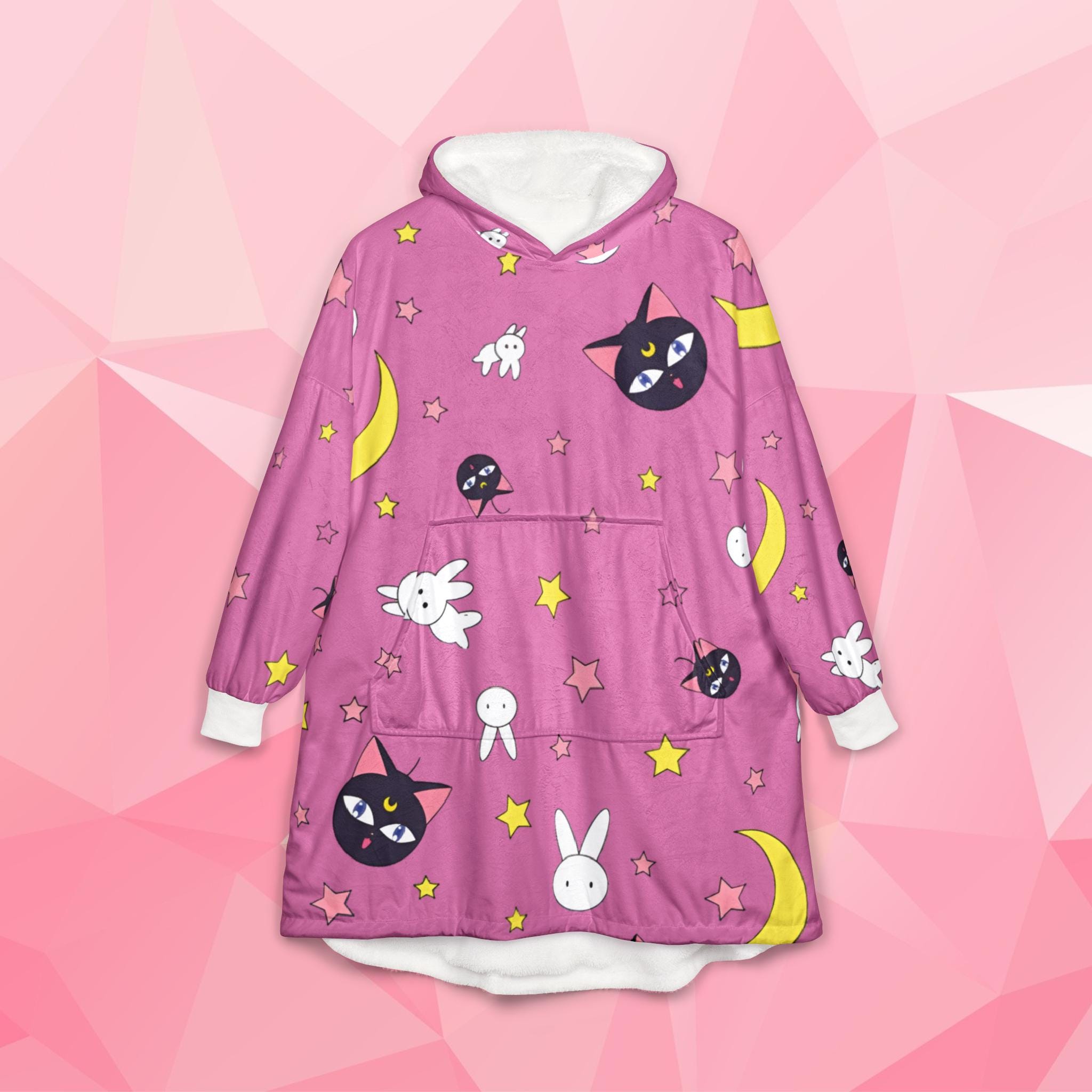 Felpa Con Cappuccio Sailor Moon Con Orecchie Da Gatto, Unisex