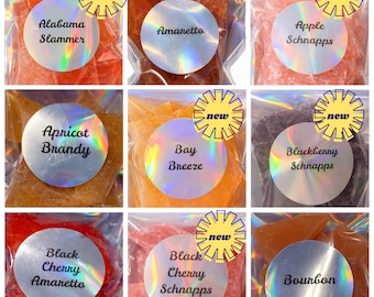 Liquor Inspired Cocktail Flavored Hard Tack Candy, Nostalgic Treat, 4 oz