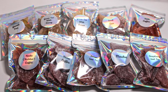 Old Fashioned Hard Tack Candy!  Coffee and Tea Varieties! 4 OZ Bags