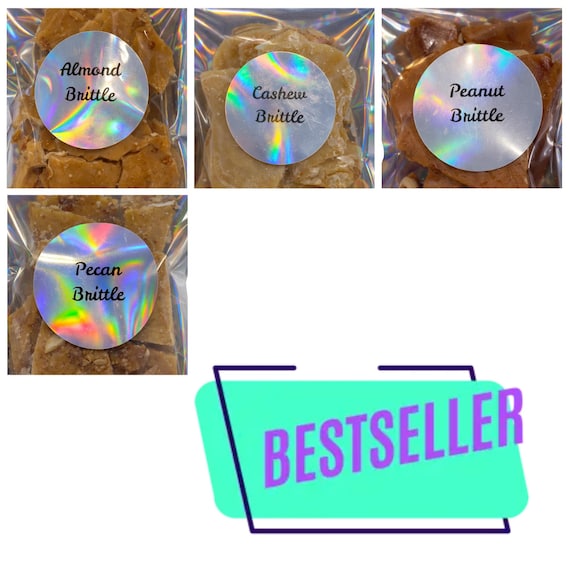 Delicious Homemade Old Fashioned Nut Brittles - Variety of Nut Options - Perfect Gift or Snack!