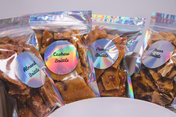 Homemade Old Fashioned Nut Brittles!  4 Oz Bags