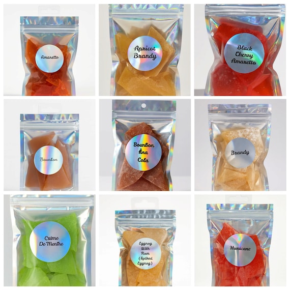 Liquor Inspired Cocktail Flavored Hard Tack Candy, Nostalgic Treat, 4 oz CONTAINS NO ALCOHOL