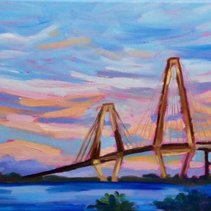 Gerahmtes GICLEE Sumpf Landschaftsölgemälde Sumpf Landschaft Südcarolina Kiawah Island Low Country Landschaft Ölgemälde von Rebecca Croft Studios