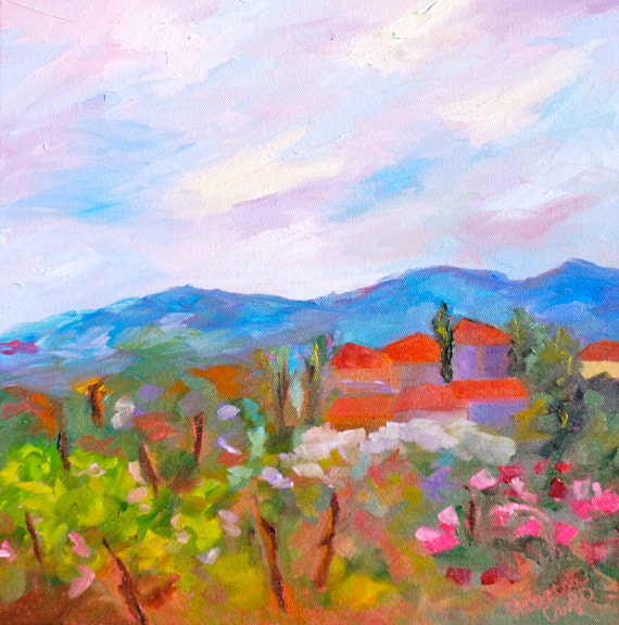 Landscape Commission Wall Art Home & Office Decor Modern Impressionist Original Oil Painting by Rebecca Croft Studios - Many Sizes