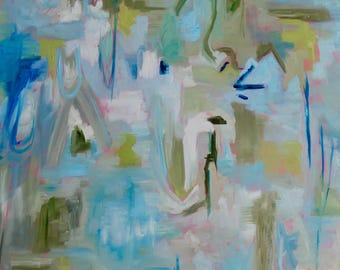 36 x 48 LARGE Marsh Modern Impressionist South Carolina Kiawah Island Low Country Landscape Oil Painting By Rebecca Croft Studios