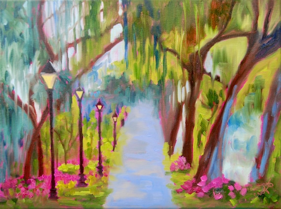 Giclee - Many Sizes - Frame Options - Marsh of Original Modern Impressionist Oil Painting by Rebecca Croft Studios