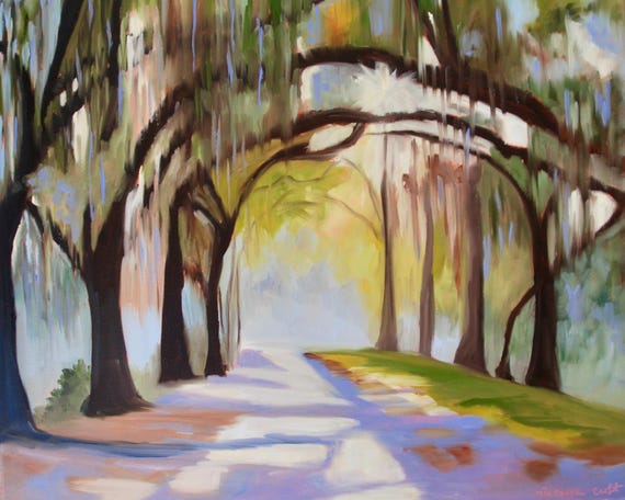 Framed GICLEE 30 x 40 Marsh Modern South Carolina Kiawah Island Low Country Landscape Oil Painting By Rebecca Croft Studios
