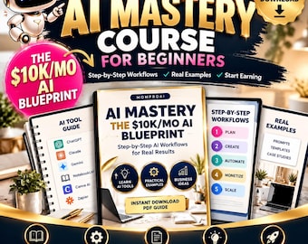 AI Mastery Course for Beginners, Step-by-Step AI Workflows & Exercises, ChatGPT Claude Gemini Guide PDF